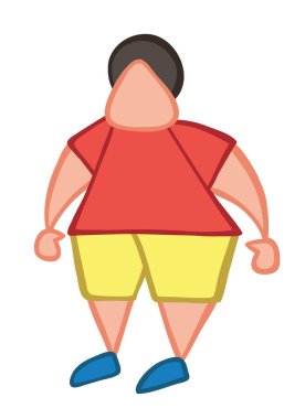 Vektör illüstrasyon çocuk. Elle çizilmiş. 