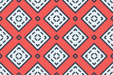 Vektör dikişsiz geometrik desen. Şekilli beyaz ve siyah kare