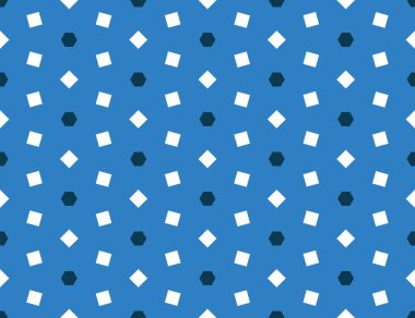 Vektörsüz geometrik desen. Koyu mavi altıgenler.