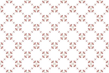 Kusursuz geometrik desen. Beyaz arka grubunda kırmızı, kahverengi renkler