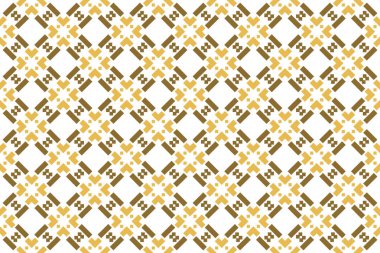 Kusursuz geometrik desen. Beyaz arkaplanda kahverengi renkler.