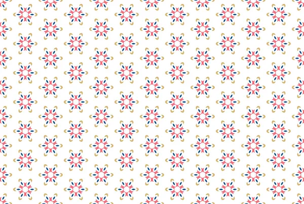 Бесшовный геометрический узор. Коричневый, синий, красный цвета на белом баке — стоковое фото
