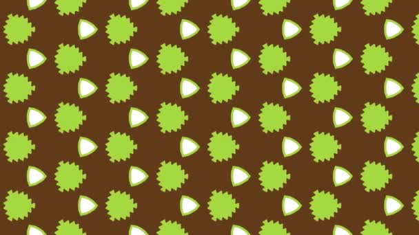 Animated Seamless Pattern Design Floating Left Side — Stock Video