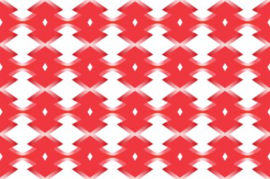 Kusursuz geometrik desen. Kullanılan gradyan, beyaz, kırmızı renkler.