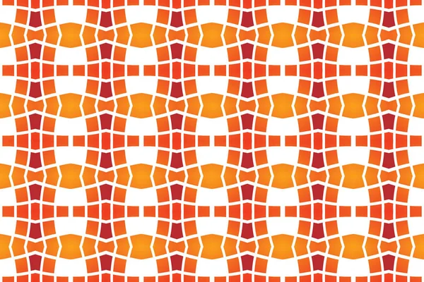 Seamless geometric pattern. Used gradient, in red, orange, white