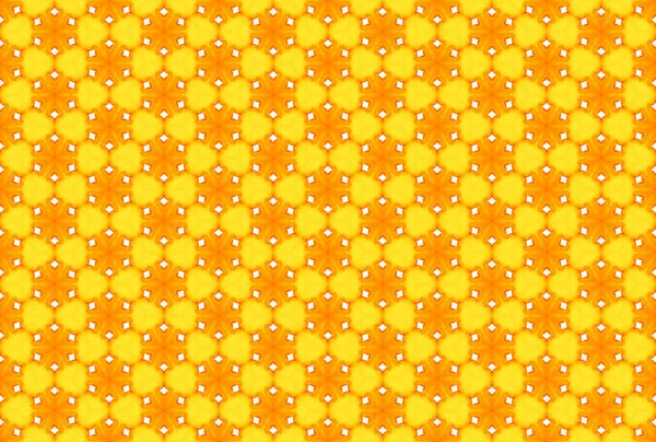 水彩シームレス幾何学模様。黄色、オレンジ、白 — ストック写真