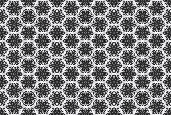 Watercolor seamless geometric pattern. In black, grey, white col — Stock Photo, Image
