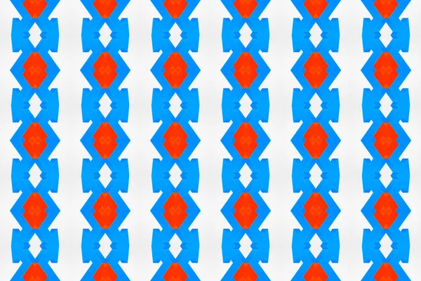 Γεωμετρικό σχέδιο χωρίς ραφή. Χρησιμοποιείται κλίση, σε μπλε, κόκκινα χρώματα o — Φωτογραφία Αρχείου