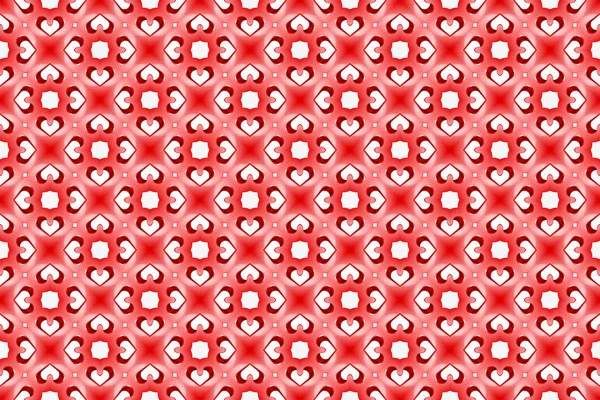 シームレスな幾何学模様。使用されるグラデーション、赤、白の色. — ストック写真