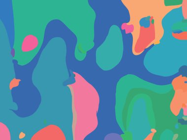 Arkaplan dokusu, vektör tasarımı, geometrik ve soyut mavi, yeşil, menekşe, kırmızı, mor ve turuncu renkler.