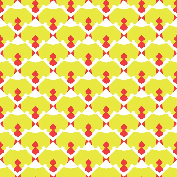 Naadloze Patroon Textuur Vector Achtergrond Met Geometrische Vormen Gekleurd Gele — Stockvector