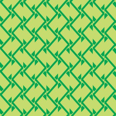 Geometrik şekilli, yeşil renklere boyanmış vektörsüz desen arkaplanı.