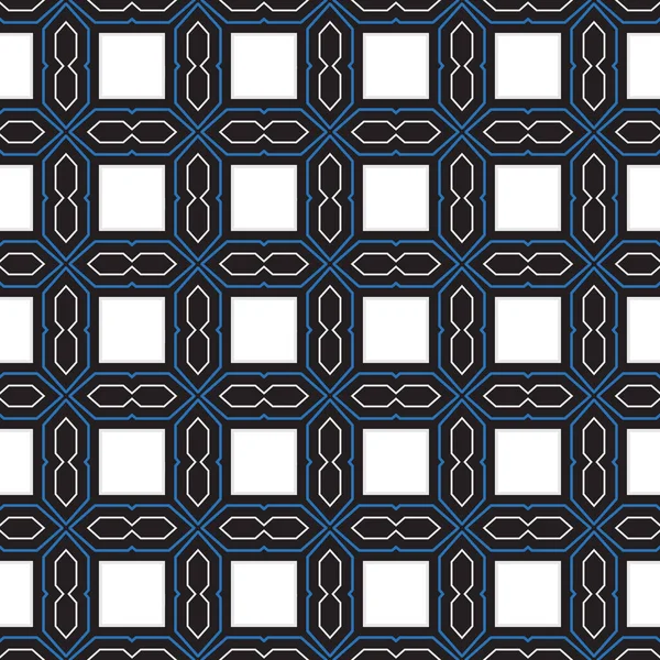 Vector Nahtlosen Muster Textur Hintergrund Mit Geometrischen Formen Schwarz Blau — Stockvektor
