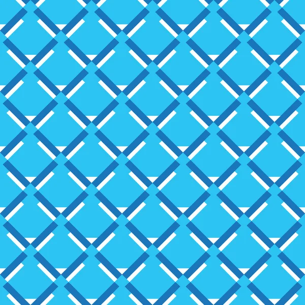 Geometrik Şekilli Mavi Beyaz Renklerle Renklendirilmiş Vektörsüz Desen Arkaplanı — Stok Vektör