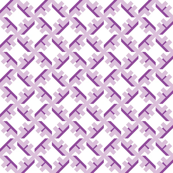 Векторний Безшовний Фон Текстури Візерунка Геометричними Формами Кольоровий Фіолетовому Білому — стоковий вектор