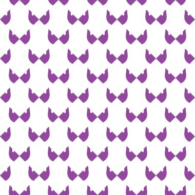 Geometrik şekilli, mor ve beyaz renklerde renklendirilmiş vektörsüz desen arkaplanı.