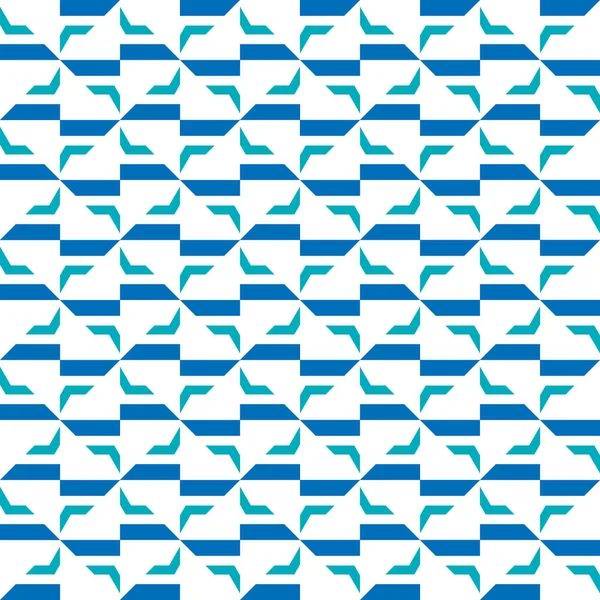 Διάνυσμα Απρόσκοπτη Μοτίβο Υφή Φόντο Γεωμετρικά Σχήματα Χρωματισμένο Μπλε Και — Διανυσματικό Αρχείο