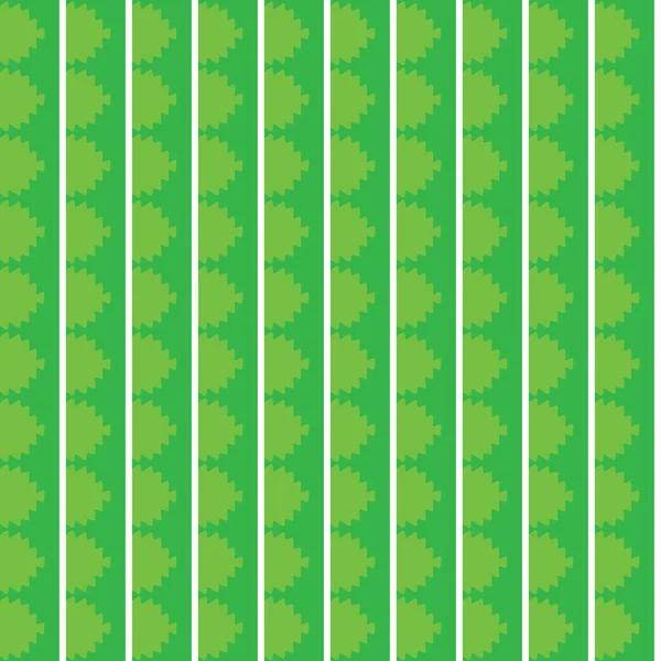 幾何学的形状を持つベクトルシームレスパターンテクスチャの背景 緑と白の色で着色 — ストックベクタ