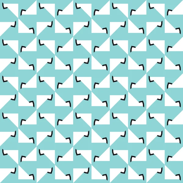 Vektor Nahtlosen Muster Textur Hintergrund Mit Geometrischen Formen Blauen Weißen — Stockvektor