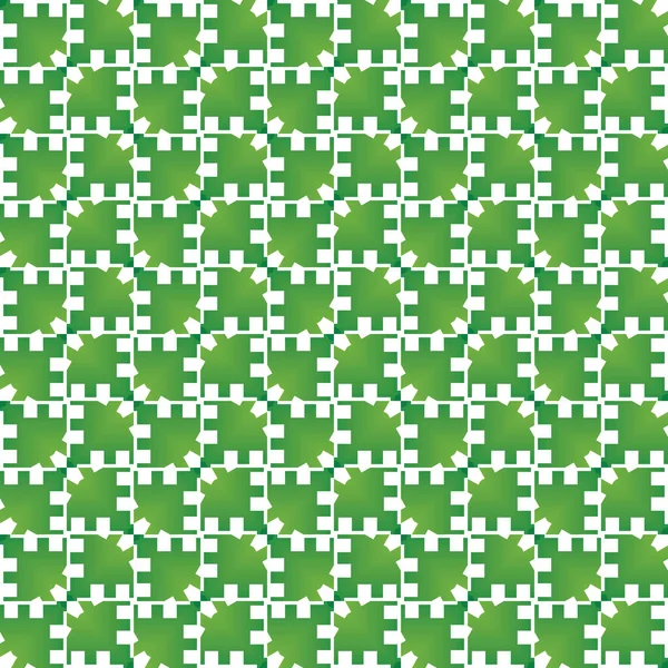 幾何学的な形状 緑と白の色で着色されたグラデーションとベクトルシームレスなパターンテクスチャの背景 — ストックベクタ