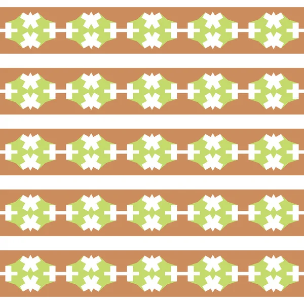 Vector Nahtlosen Muster Textur Hintergrund Mit Geometrischen Formen Braunen Grünen — Stockvektor