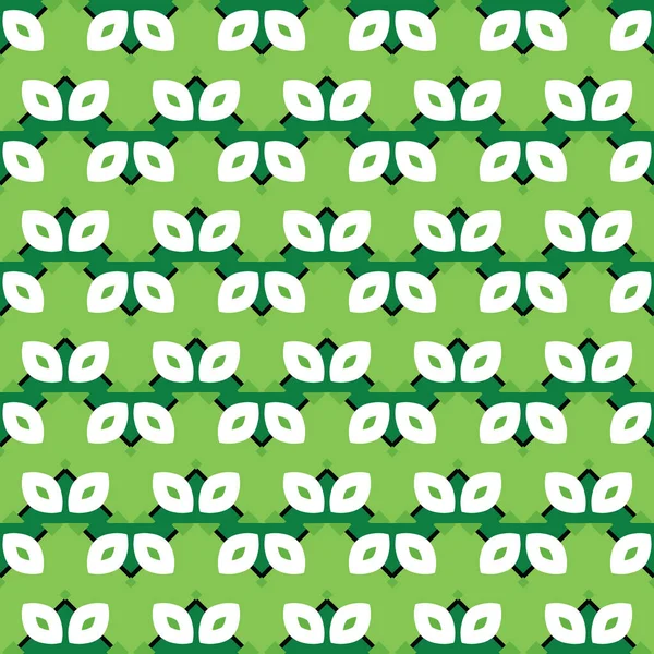 Διάνυσμα Απρόσκοπτη Μοτίβο Υφή Φόντο Γεωμετρικά Σχήματα Χρωματισμένο Πράσινο Λευκό — Διανυσματικό Αρχείο