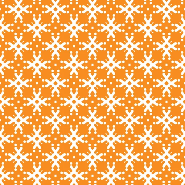 Vector Seamless Pattern Texture Background Geometric Shapes Colored Orange White — Stock Vector