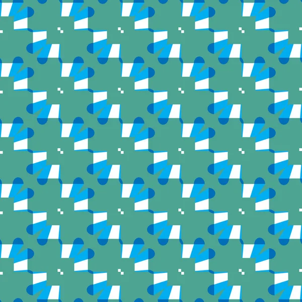 Vector Naadloze Patroon Textuur Achtergrond Met Geometrische Vormen Gekleurd Blauw — Stockvector