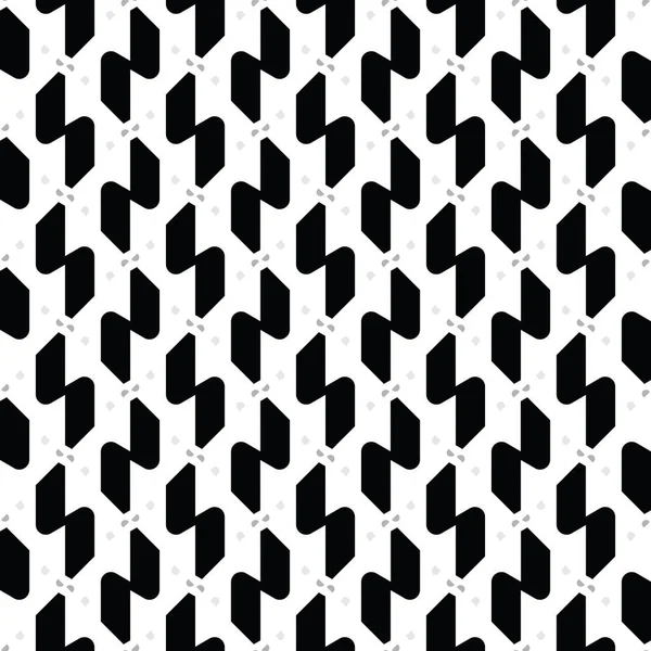 グレー ブラック ホワイトの幾何学的形状を持つベクトルシームレスなパターンテクスチャの背景 — ストックベクタ