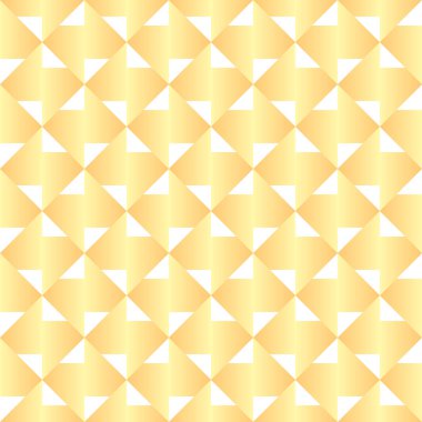 Geometrik şekilli vektörsüz desen arkaplanı, sarı ve beyaz renkli gradyan.