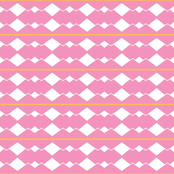 Sfondo Trama Vettoriale Senza Cuciture Con Forme Geometriche Colorate Rosa — Vettoriale Stock