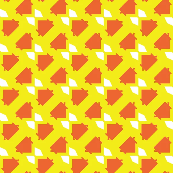 Vector Nahtlosen Muster Textur Hintergrund Mit Geometrischen Formen Gelben Orangen — Stockvektor