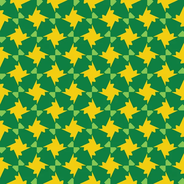Векторний Безшовний Фон Текстури Візерунка Геометричними Формами Кольоровий Зеленому Жовтому — стоковий вектор