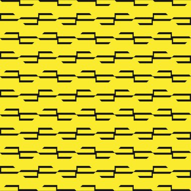 Geometrik şekilli, sarı ve siyah renkli vektörsüz desen arkaplanı.