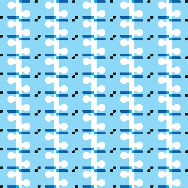 Векторный Бесшовный Текстурный Фон Геометрическими Фигурами Окрашенный Синий Белый Черный — стоковый вектор