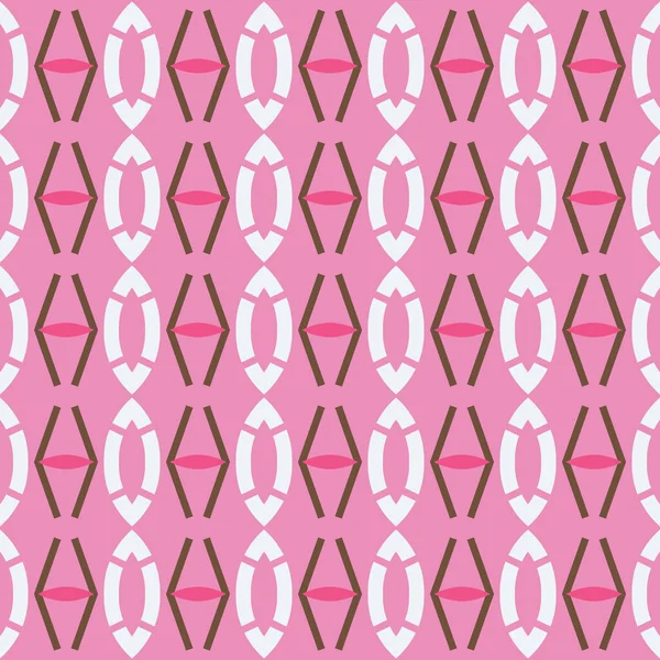 Векторный Бесшовный Текстурный Фон Геометрическими Фигурами Окрашенный Розовый Красный Коричневый — стоковый вектор