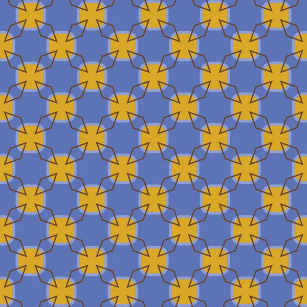 Vector Naadloze Patroon Textuur Achtergrond Met Geometrische Vormen Gekleurd Blauw — Stockvector