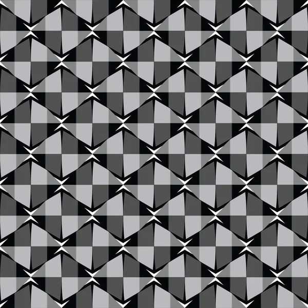 Siyah Gri Beyaz Renkli Geometrik Şekilli Vektörsüz Desen Arkaplanı — Stok Vektör