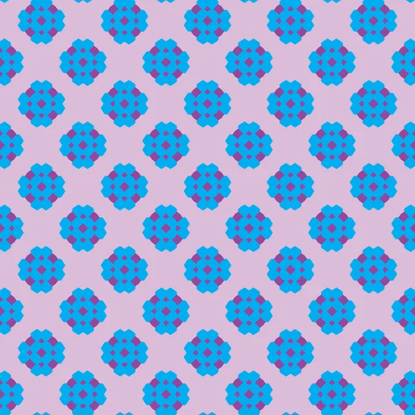 幾何学的形状を持つベクトルシームレスパターンテクスチャの背景 バイオレットで着色 青と紫の色 — ストックベクタ
