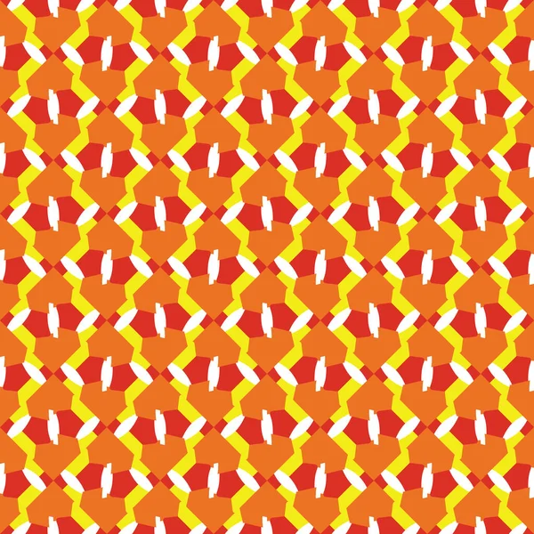 Векторный Бесшовный Текстурный Фон Геометрическими Фигурами Окрашенный Оранжевый Желтый Красный — стоковый вектор