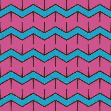 Geometrik şekilli, mor, mavi ve kahverengi renkli vektörsüz desen arkaplanı.