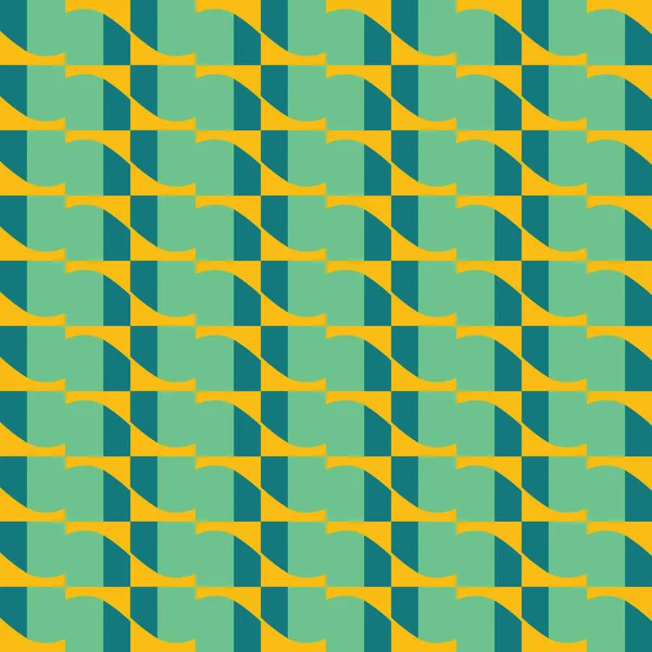 Geometrik şekilli, yeşil ve sarı renkli vektörsüz desen arkaplanı.