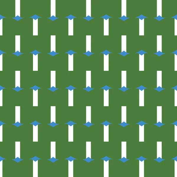 Векторный Бесшовный Текстурный Фон Геометрическими Фигурами Окрашенный Зеленый Синий Белый — стоковый вектор