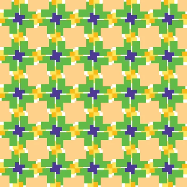 Vector Nahtlosen Muster Textur Hintergrund Mit Geometrischen Formen Gelben Grünen — Stockvektor