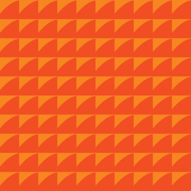 Geometrik şekilli turuncu renklerle renklendirilmiş vektörsüz desen arkaplanı.