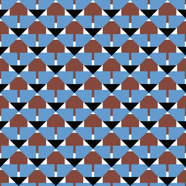 Vector Nahtlosen Muster Textur Hintergrund Mit Geometrischen Formen Blauen Braunen — Stockvektor