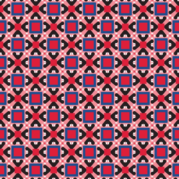 幾何学的形状 白の色を持つベクトルシームレスパターンテクスチャの背景 — ストックベクタ