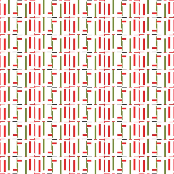 Векторний Безшовний Фон Текстури Візерунка Геометричними Формами Кольоровий Зеленому Червоному — стоковий вектор