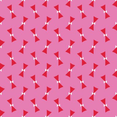 Geometrik şekilli, pembe, kırmızı ve beyaz renklerde vektörsüz desen arkaplanı.