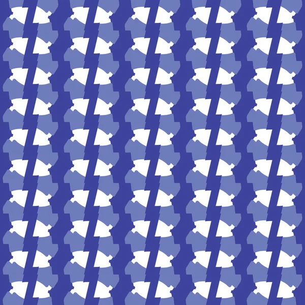 Vector Naadloze Patroon Textuur Achtergrond Met Geometrische Vormen Gekleurd Blauw — Stockvector